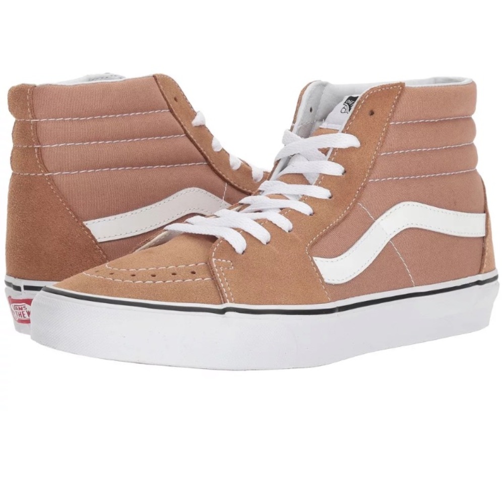 Vans sk8-hi tiger eyes tan sneaker shoes